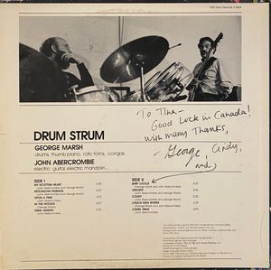 George Marsh, John Abercrombie : Drum Strum (LP, Album)