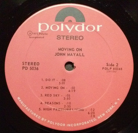 John Mayall : Moving On (LP, Album)