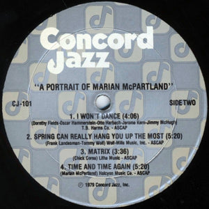 Marian McPartland : Portrait Of Marian McPartland (LP)