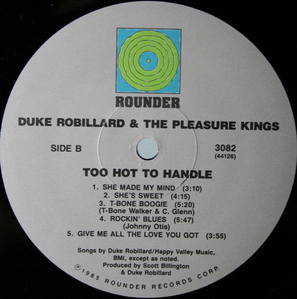 Duke Robillard And The Pleasure Kings : Too Hot To Handle (LP, Album)