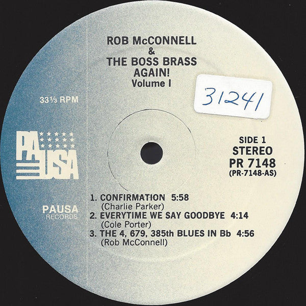 Rob McConnell & The Boss Brass : Again! Volume 1 (LP, Album)