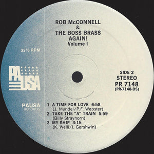 Rob McConnell & The Boss Brass : Again! Volume 1 (LP, Album)