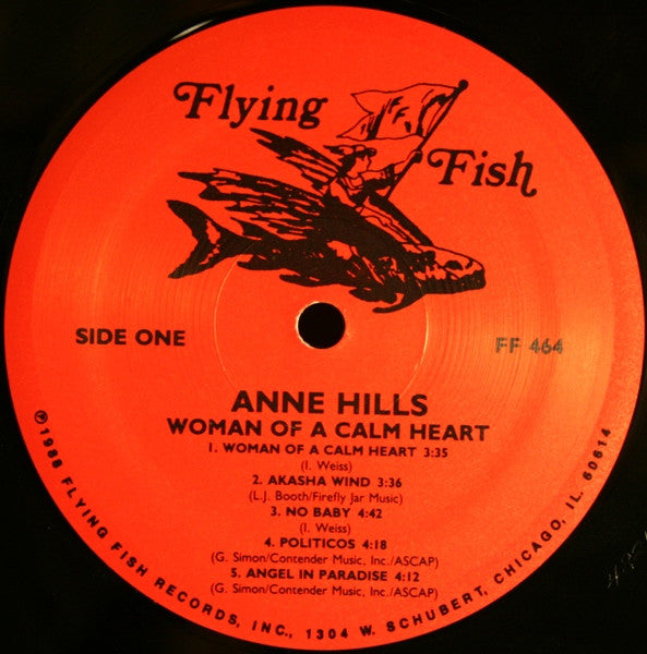 Anne Hills : Woman Of A Calm Heart (LP, Album)