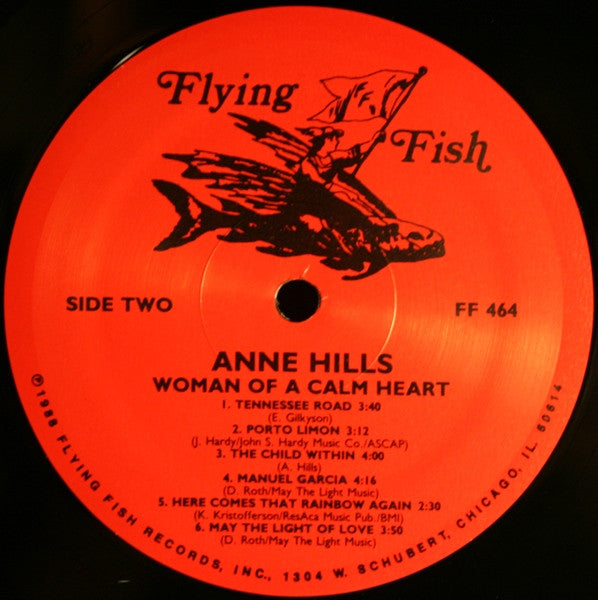 Anne Hills : Woman Of A Calm Heart (LP, Album)