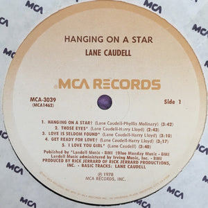 Lane Caudell : Hanging On A Star (LP, Album, Pin)