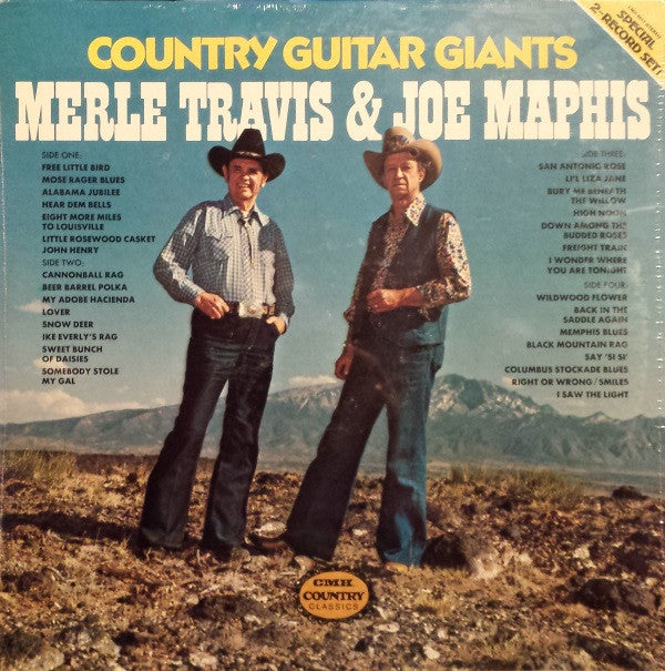 Merle Travis, Joe Maphis : Country Guitar Giants (2xLP)