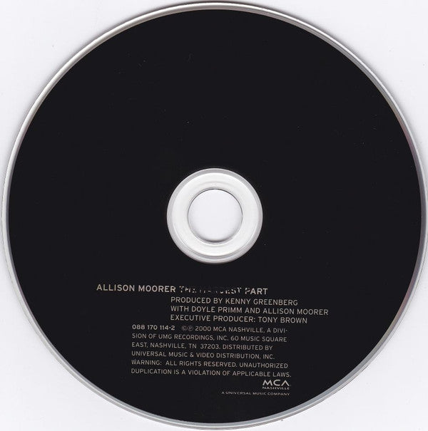 Allison Moorer : The Hardest Part (CD, Album)
