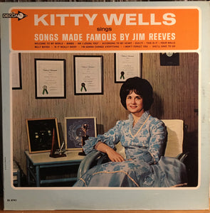 Kitty Wells : Songs Made Famous By Jim Reeves  (LP, Mono)