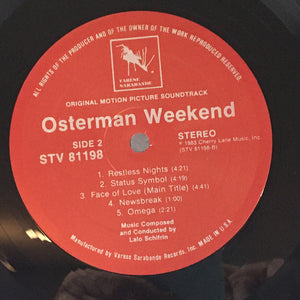 Lalo Schifrin : The Osterman Weekend (LP, Album, Tra)