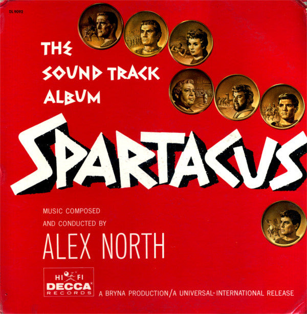 Alex North : Spartacus (The Sound Track Album) (LP, Album, Mono, Gat)