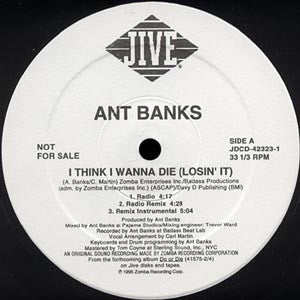 Ant Banks : I Think I Wanna Die (Losin' It) (12", Promo)