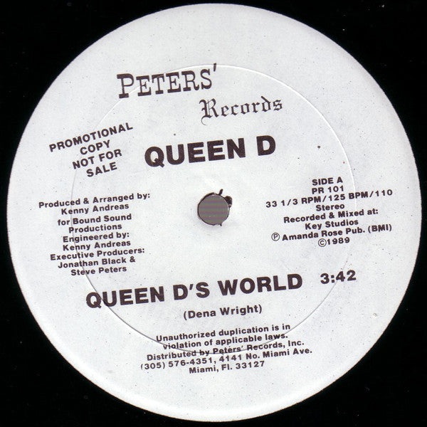 Queen D : Queen D's World (12", Promo)