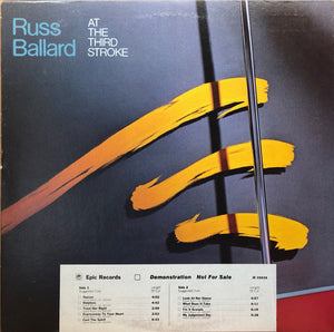 Russ Ballard : At The Third Stroke (LP, Album, Promo)