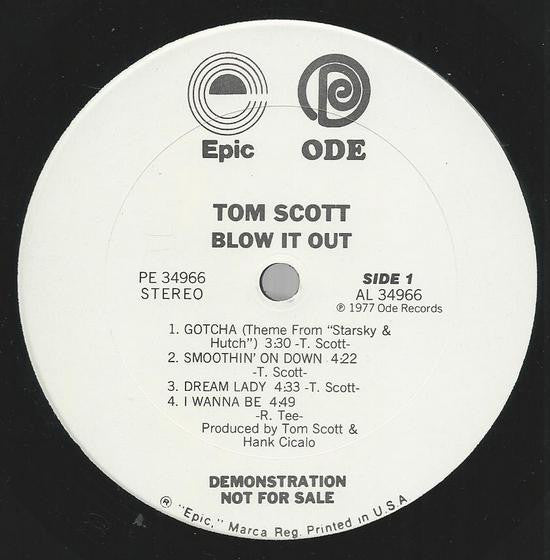Tom Scott : Blow It Out (LP, Album, Promo)