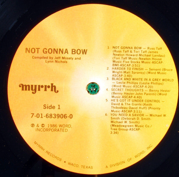 Various : Not Gonna Bow (LP, Comp)