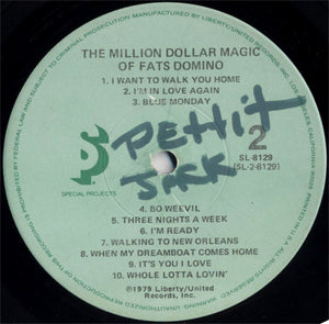 Fats Domino : The Million Dollar Magic Of Fats Domino (LP, Comp, Mono)