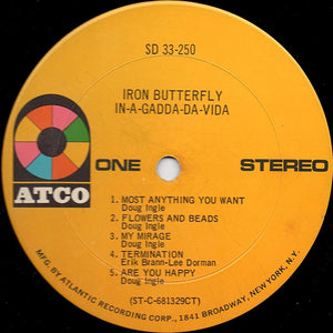 Iron Butterfly : In-A-Gadda-Da-Vida (LP, Album, M/Print, RP, CT )