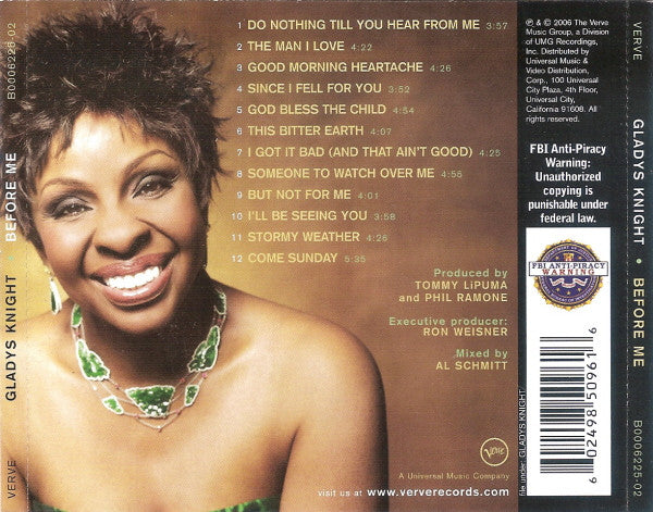 Gladys Knight : Before Me (CD, Album)