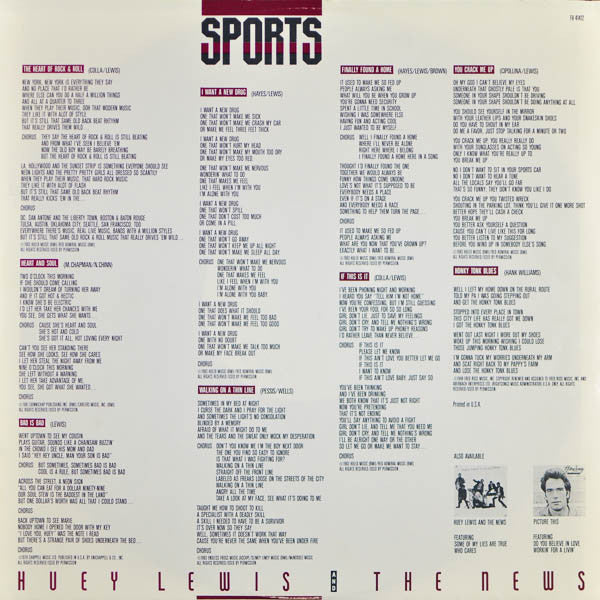 Huey Lewis And The News* : Sports (LP, Album, Car)