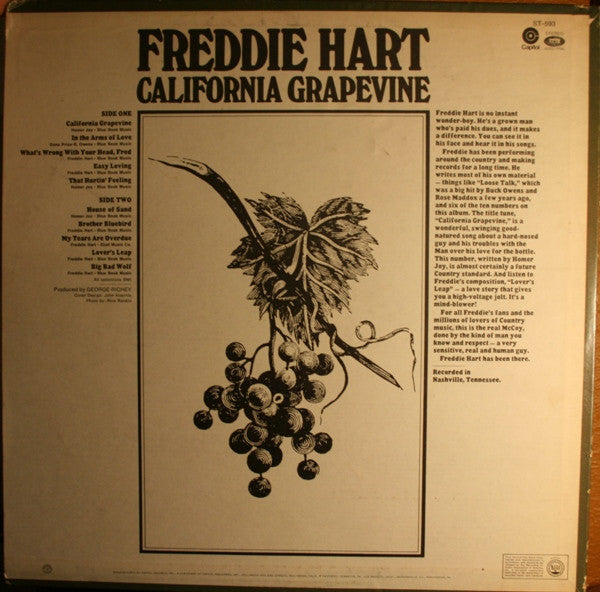 Freddie Hart : California Grapevine (LP, Album)