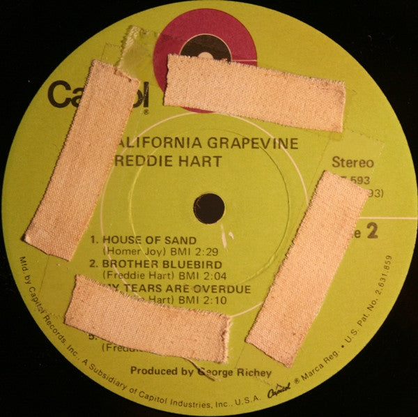 Freddie Hart : California Grapevine (LP, Album)