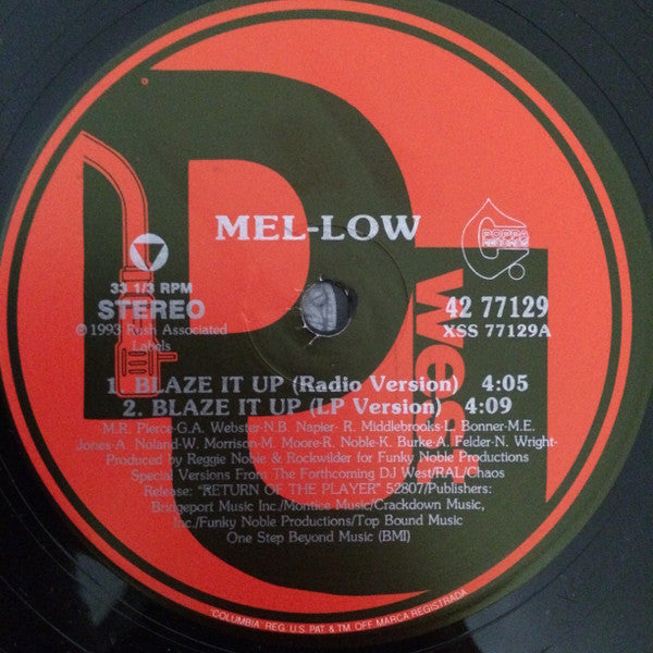 Mel-Low : Blaze It Up (12", Maxi)