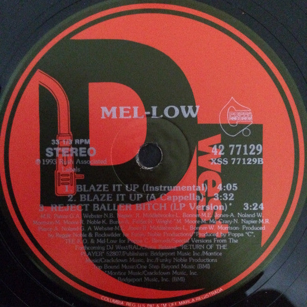 Mel-Low : Blaze It Up (12", Maxi)