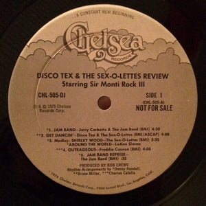 Disco Tex & His Sex-O-Lettes : Disco Tex & The Sex-O-Lettes Review (LP, Album, Mixed, Promo)