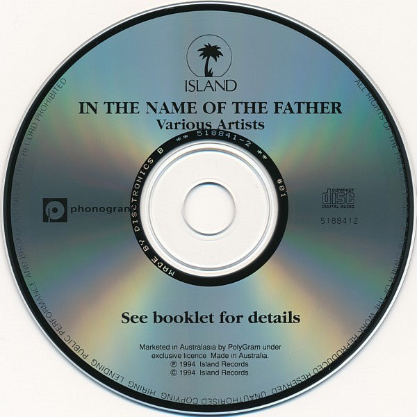 Various : In The Name Of The Father (Music From The Motion Picture Soundtrack) (CD, Album)