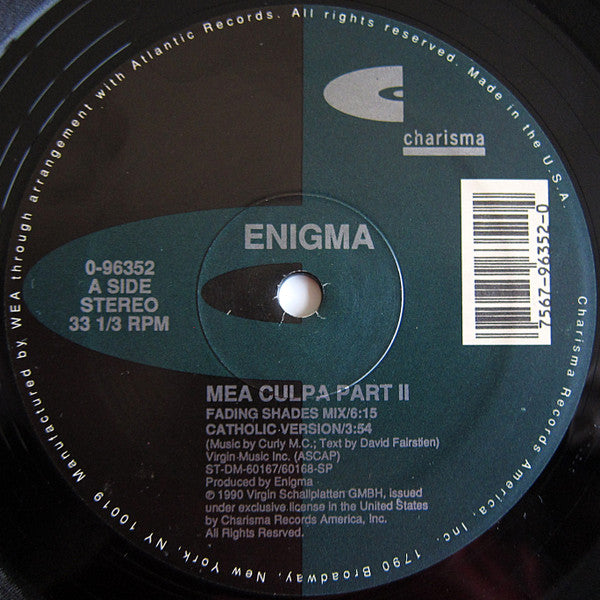 Enigma : Mea Culpa Part II (12", Single)