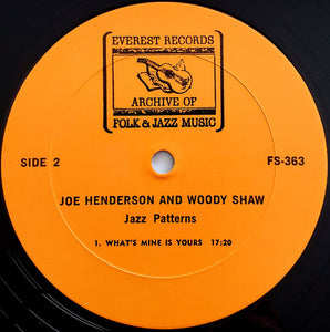Joe Henderson And Woody Shaw : Jazz Patterns (LP)