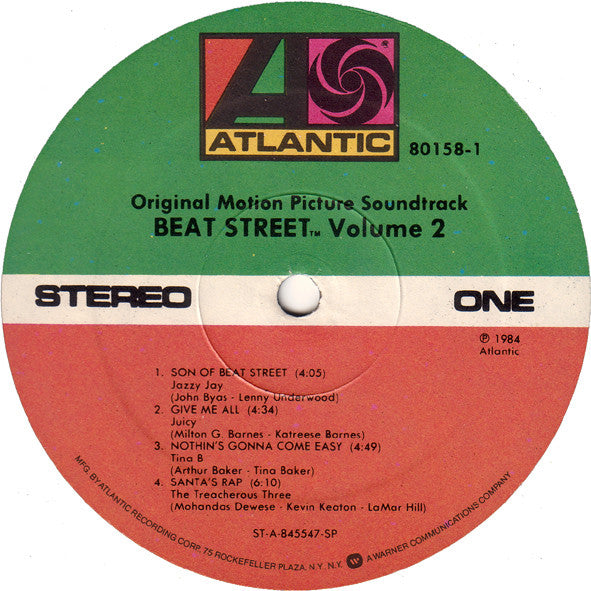 Various : Beat Street (Original Motion Picture Soundtrack) - Volume 2 (LP, Comp)