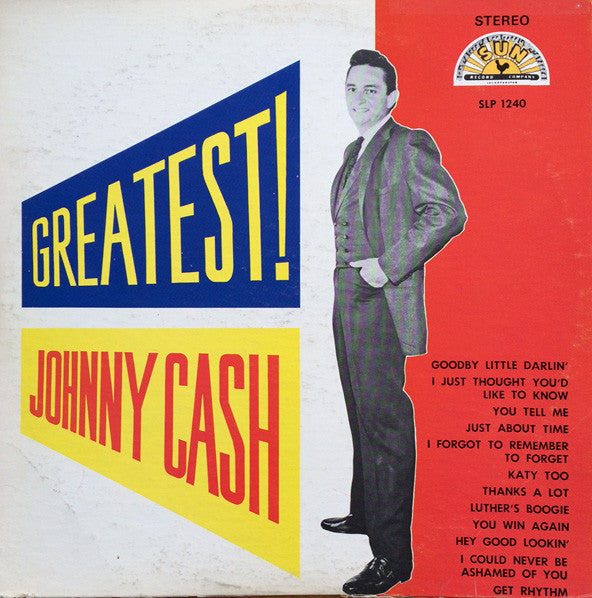 Johnny Cash : Greatest! (LP, Album, Mono)