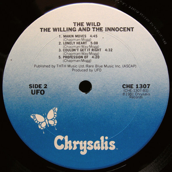 UFO (5) : The Wild, The Willing And The Innocent (LP, Album, Ter)