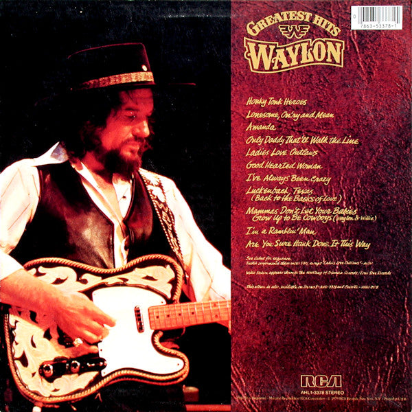 Waylon* : Greatest Hits (LP, Comp, RP)