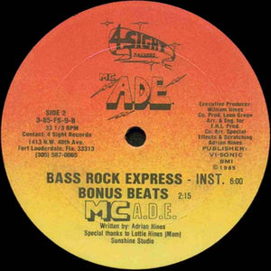 MC ADE : Bass Rock Express (12")