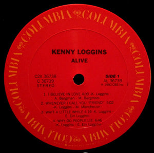 Kenny Loggins : Alive (2xLP, Album, Pit)