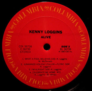Kenny Loggins : Alive (2xLP, Album, Pit)