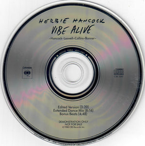 Herbie Hancock : Vibe Alive (CD, Single, Promo)