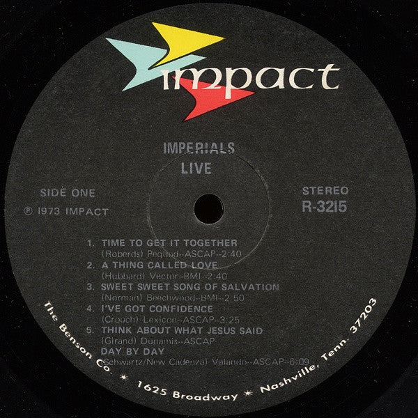 Imperials With… Solid Rock (7) : Live (2xLP, Album)