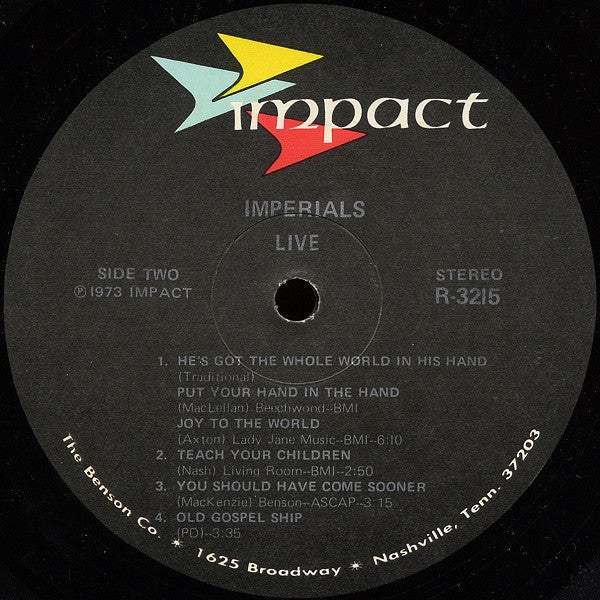 Imperials With… Solid Rock (7) : Live (2xLP, Album)
