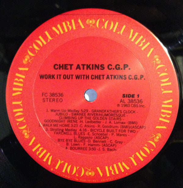 Chet Atkins : Work It Out With Chet Atkins C.G.P. (LP, Album, Pit)