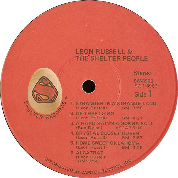 Leon Russell And The Shelter People : Leon Russell And The Shelter People (LP, Album, Win)