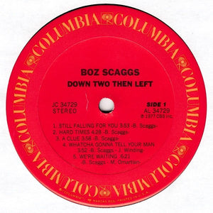 Boz Scaggs : Down Two Then Left (LP, Album, Pit)