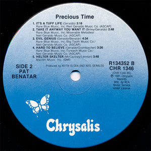 Pat Benatar : Precious Time (LP, Album, Club)