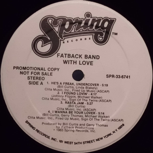 Fatback* : With Love (LP, Album, Promo)