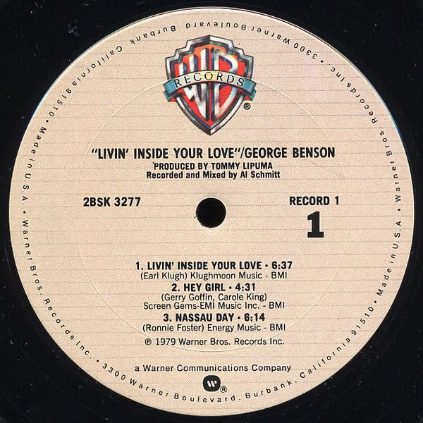 George Benson : Livin' Inside Your Love (2xLP, Album, Club, Col)