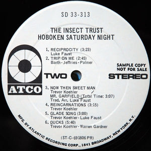 The Insect Trust : Hoboken Saturday Night (LP, Album, Promo, PR )