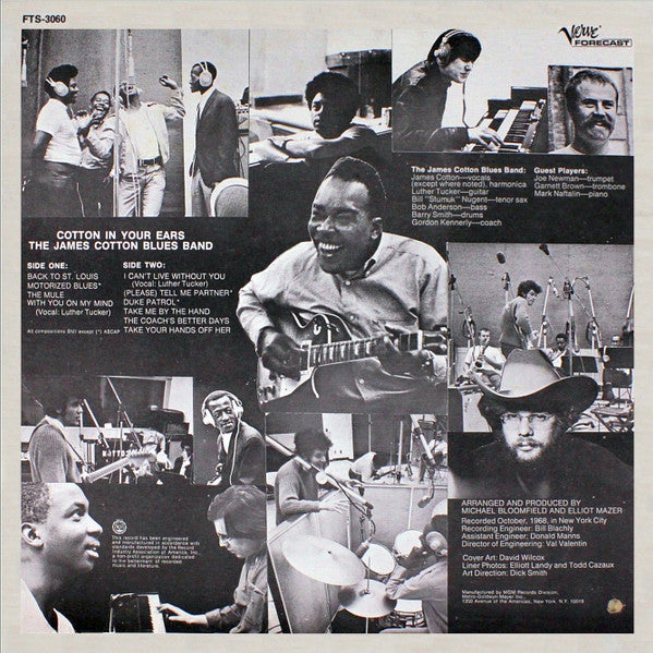 James Cotton Blues Band* : Cotton In Your Ears (LP, Album, Wad)