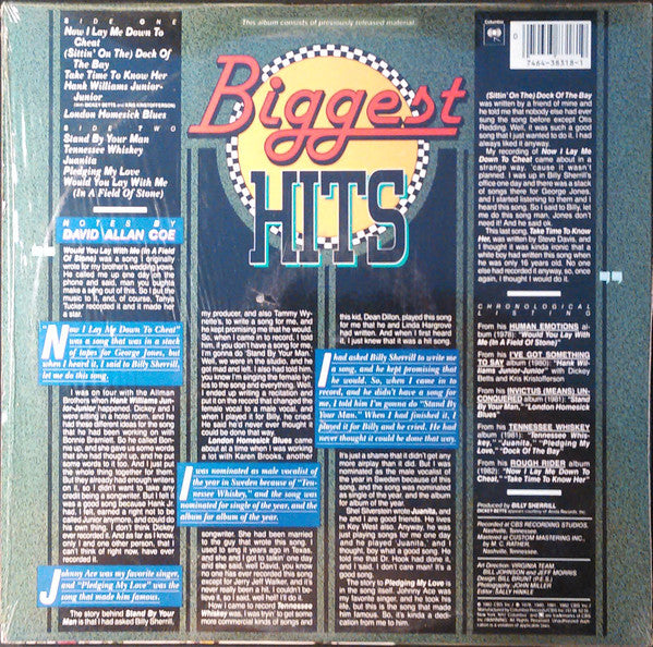 David Allan Coe : Biggest Hits (LP, Comp)